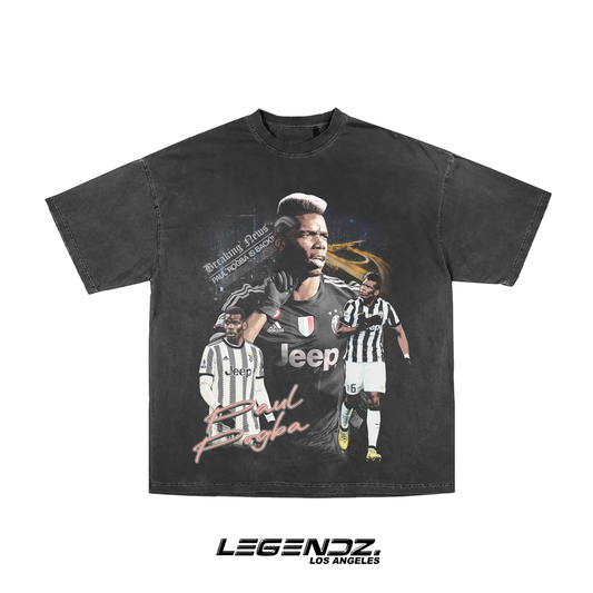 Paul pogba washed black tee